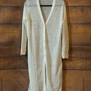 New, Margaret O’Leary Linen Cardigan